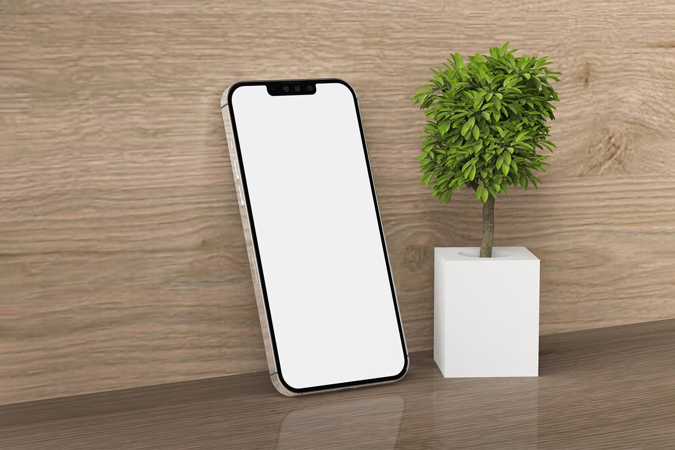图片[4]-Smartphone Mockup with Realistic Background（216118）-技能树